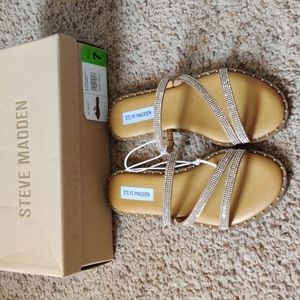 Steve Madden Rhinestone Sandal.